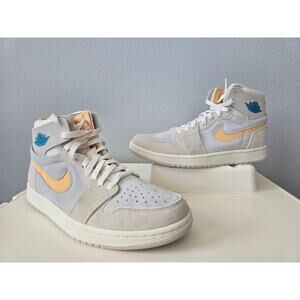 Nike Air Jordan 1 Zoom CMFT Beige Yellow Men’s Size 9 High Top Streetwear Y2K